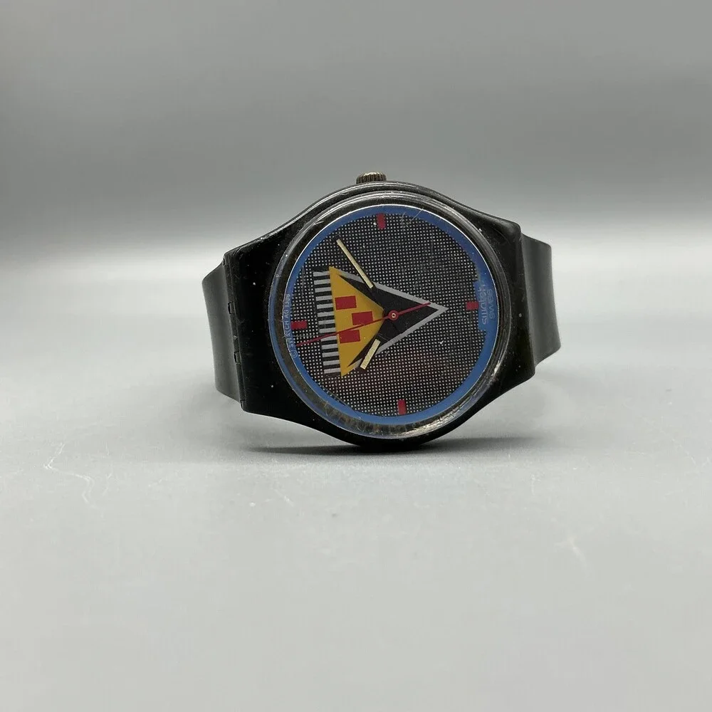Swatch Lancelot Womens Watch 31mm Geometric Dial GB110 Plastic Swiss New Battery GB110_sa000_er003.png main image 3